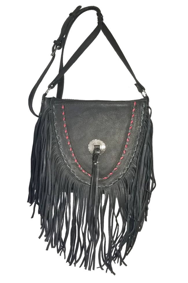 (image for) Supai Soft Twisted Hand Laced Leather Cross Body Shoulder Bag